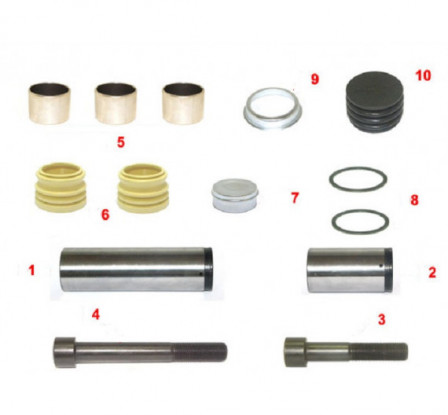 KIT DE REPARATION POUR ETRIER DE FREIN (Double Piston) WABCO 19.2 / 22.2